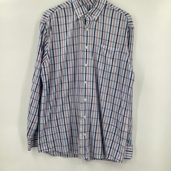 Men’s Johnnie-O‎ Prep-Formance Long Sleeved Button Front Plaid Shirt  - medium - Picture 2 of 7